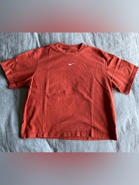 Nike Women’s Boxy Fit Heavyweight Tee - Burnt Orange - sz S